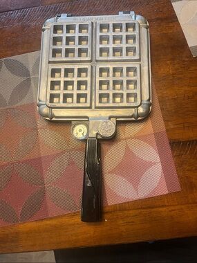 Nordic Ware Silver and Black Mini Waffle Iron